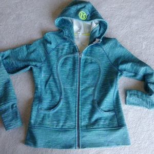 Lululemon Scuba Hoodie size 12 blue/green